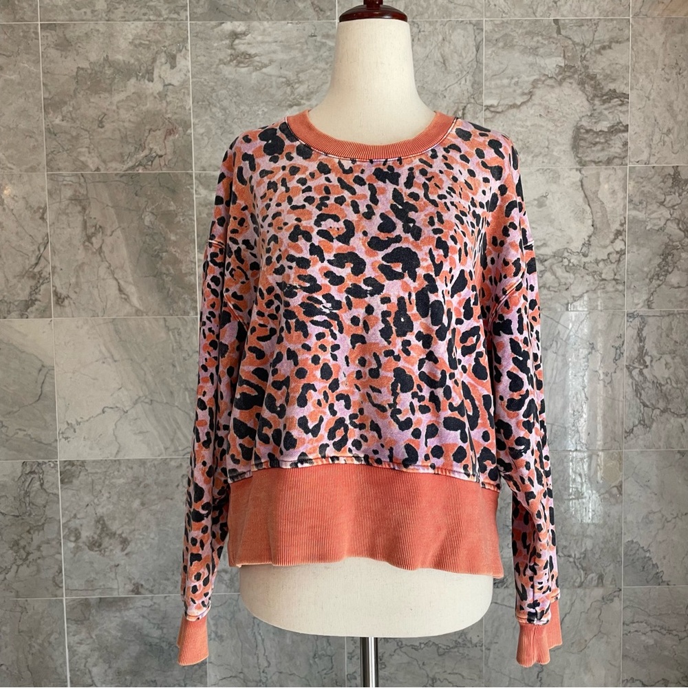JOYLAB Animal Print Sweatshirt - Picture 2 of 8